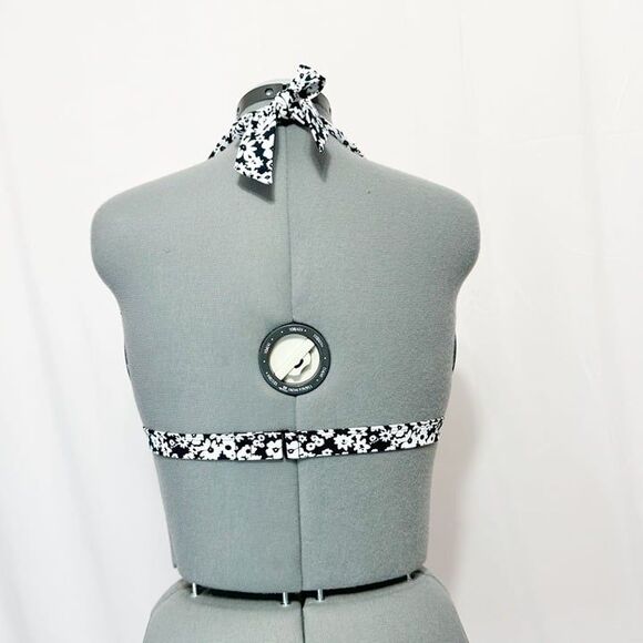 Pink Victoria's Secret NWT Sz XL  Black White Push Up Triangle Bikini Swim Top - Picture 8 of 11